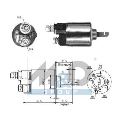 Magnetschalter, Starter