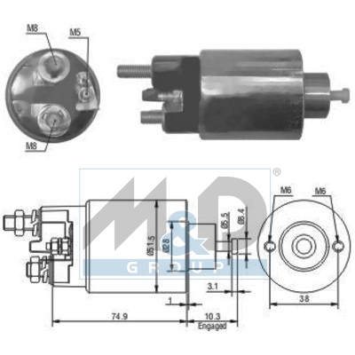 Magnetschalter, Starter