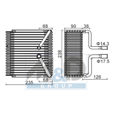 [997000] Verdampfer, Klimaanlage