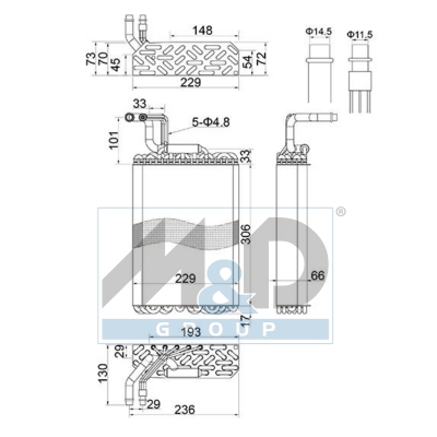 [997002] Verdampfer, Klimaanlage