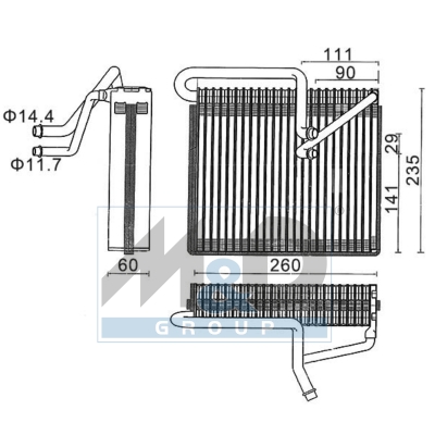 [997028] Verdampfer, Klimaanlage