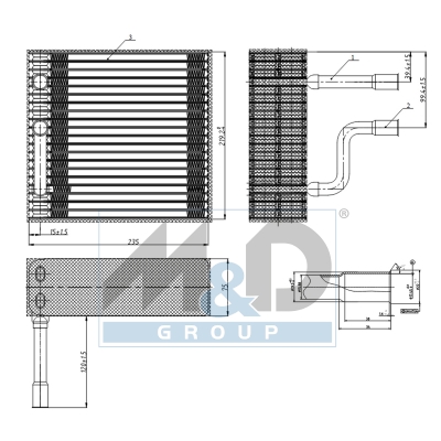 [997030] Verdampfer, Klimaanlage
