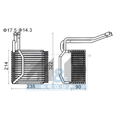 [997031] Verdampfer, Klimaanlage