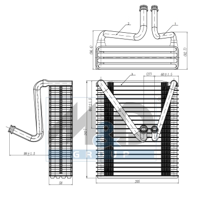 [997034] Verdampfer, Klimaanlage