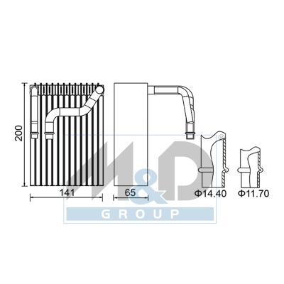 [997042] Verdampfer, Klimaanlage
