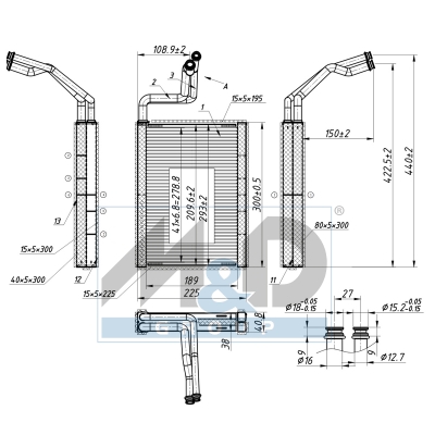 [997051] Verdampfer, Klimaanlage