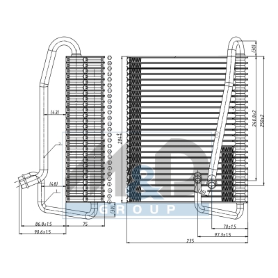 [997068] Verdampfer, Klimaanlage