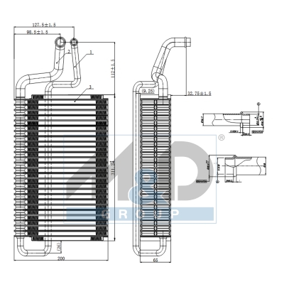 [997072] Verdampfer, Klimaanlage