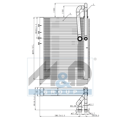 [997076] Verdampfer, Klimaanlage