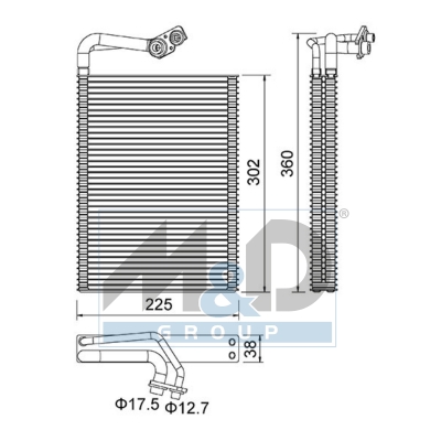 [997085] Verdampfer, Klimaanlage