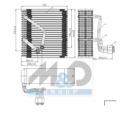[997090] Verdampfer, Klimaanlage