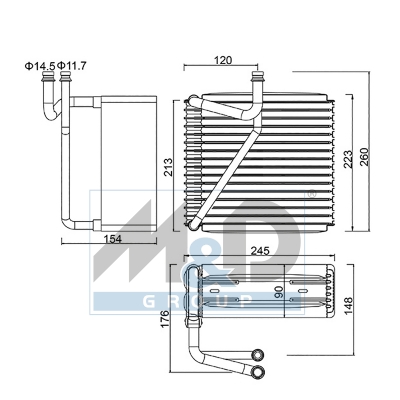 [997093] Verdampfer, Klimaanlage