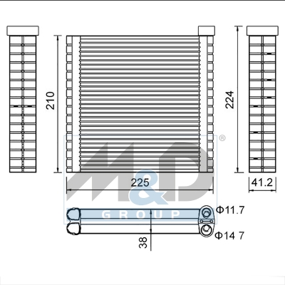 [997100] Verdampfer, Klimaanlage