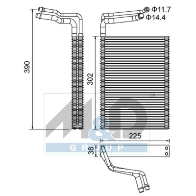 [997101] Verdampfer, Klimaanlage