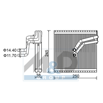 [997105] Verdampfer, Klimaanlage