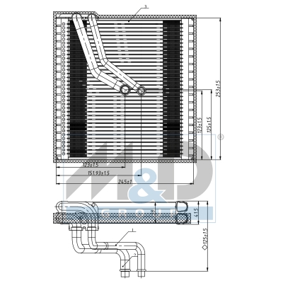 [997107] Verdampfer, Klimaanlage