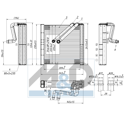 [997109] Verdampfer, Klimaanlage
