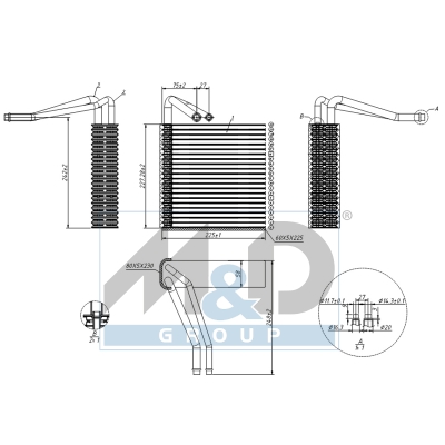 [997114] Verdampfer, Klimaanlage