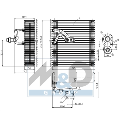 [997118] Verdampfer, Klimaanlage