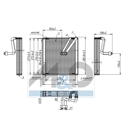 [997130] Verdampfer, Klimaanlage