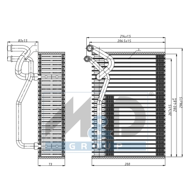 [997138] Verdampfer, Klimaanlage