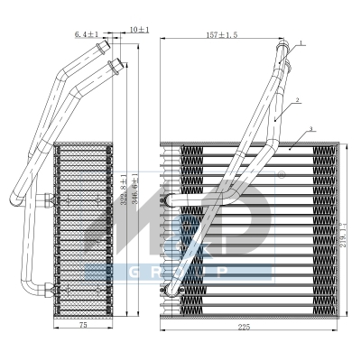 [997139] Verdampfer, Klimaanlage