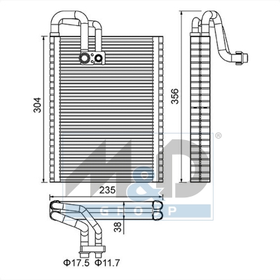 [997142] Verdampfer, Klimaanlage