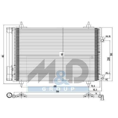 [991009] Kondensator, Klimaanlage