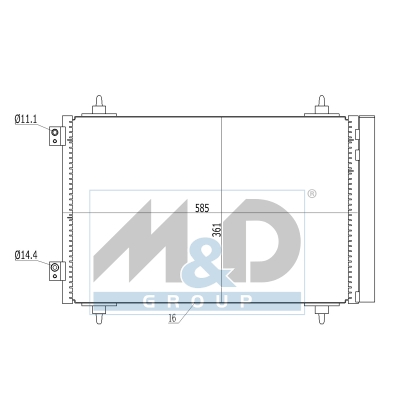 [991012] Kondensator, Klimaanlage
