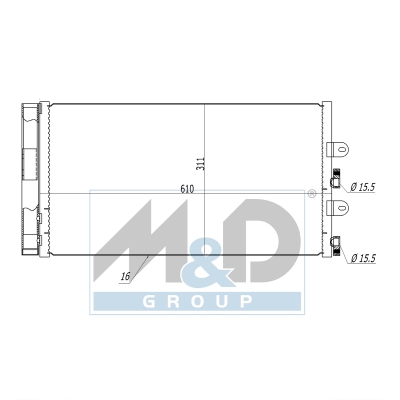 [991014] Kondensator, Klimaanlage