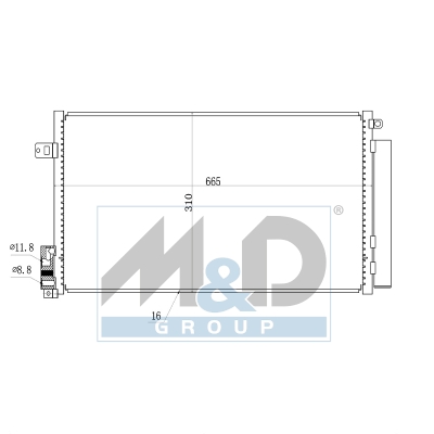 [991019] Kondensator, Klimaanlage