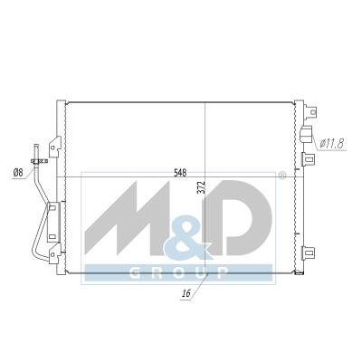 [991045] Kondensator, Klimaanlage