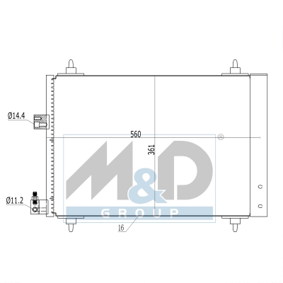 [991046] Kondensator, Klimaanlage
