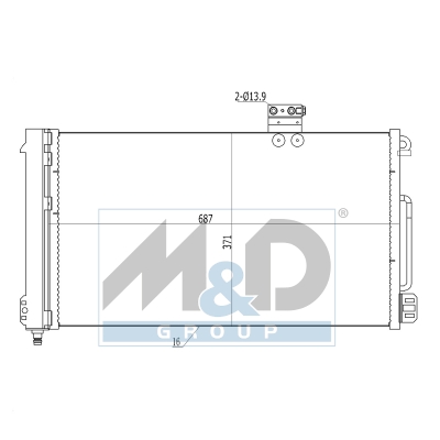 [991058] Kondensator, Klimaanlage