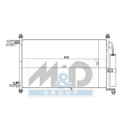 [991076] Kondensator, Klimaanlage