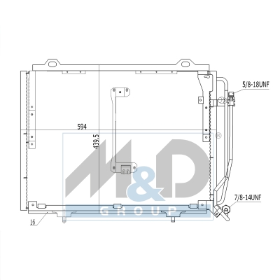 [991087] Kondensator, Klimaanlage