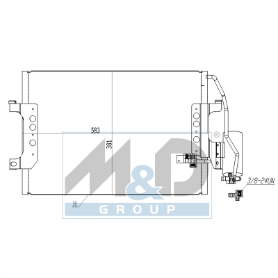 [991089] Kondensator, Klimaanlage