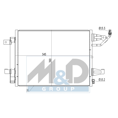 [991091] Kondensator, Klimaanlage
