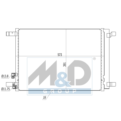 [991100] Kondensator, Klimaanlage