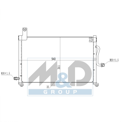 [991105] Kondensator, Klimaanlage
