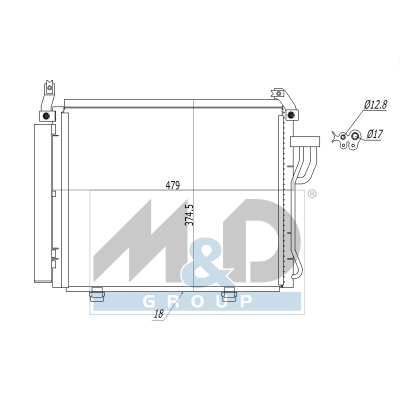 [991114] Kondensator, Klimaanlage