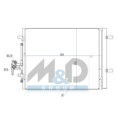 [991123] Kondensator, Klimaanlage