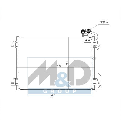 [991134] Kondensator, Klimaanlage