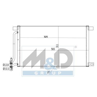 [991141] Kondensator, Klimaanlage