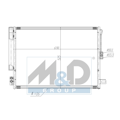 [991198] Kondensator, Klimaanlage