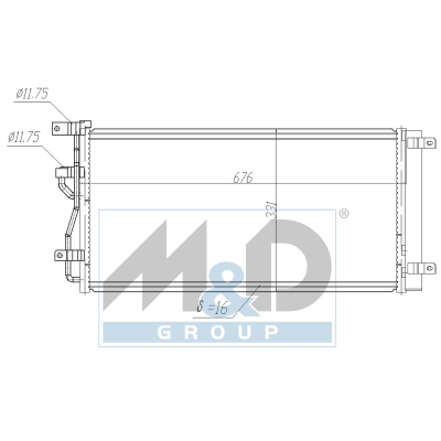 [991203] Kondensator, Klimaanlage