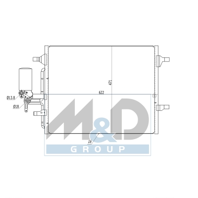 [991211] Kondensator, Klimaanlage
