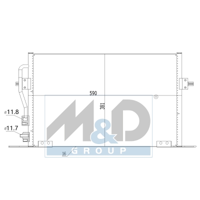 [991214] Kondensator, Klimaanlage