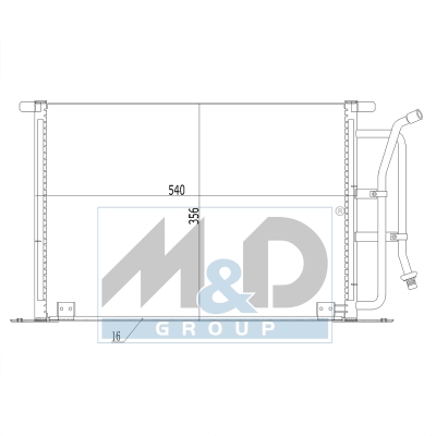 [991215] Kondensator, Klimaanlage
