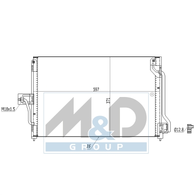 [991216] Kondensator, Klimaanlage